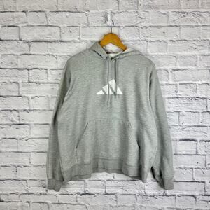 Vintage 90s Adidas heather grey hoodie